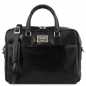 Preview: Leder-Laptoptasche Urbino 1 Fach schwarz Preview: Leder-Laptoptasche Urbino 1 Fach schwarz